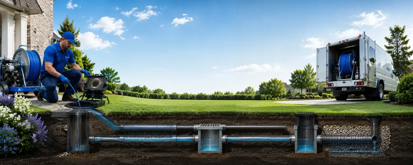 Outdoor drain cleaning information for Sandy Level, VA